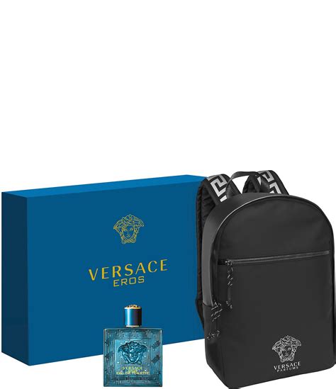 versace backpack cologne|Versace cologne set with backpack.